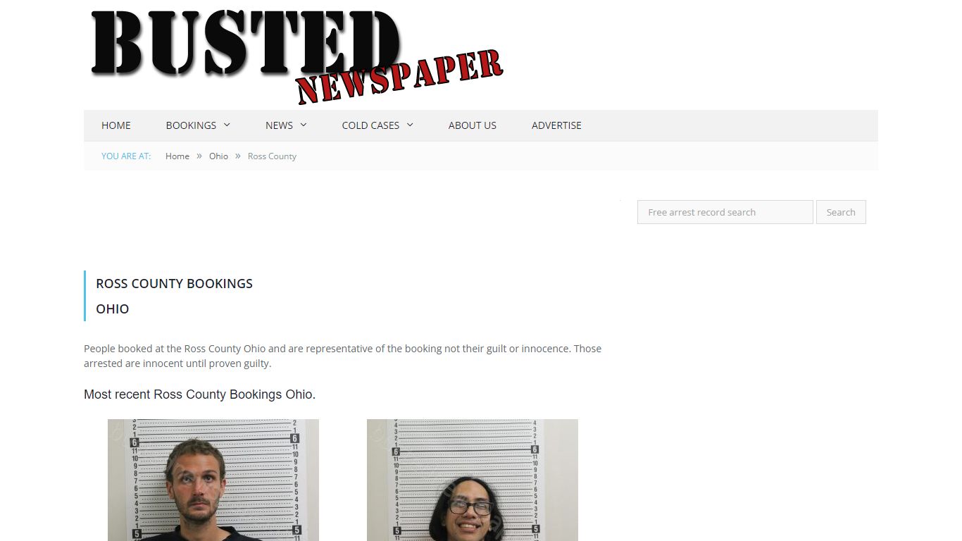 Ross County, OH Mugshots - BUSTEDNEWSPAPER.COM